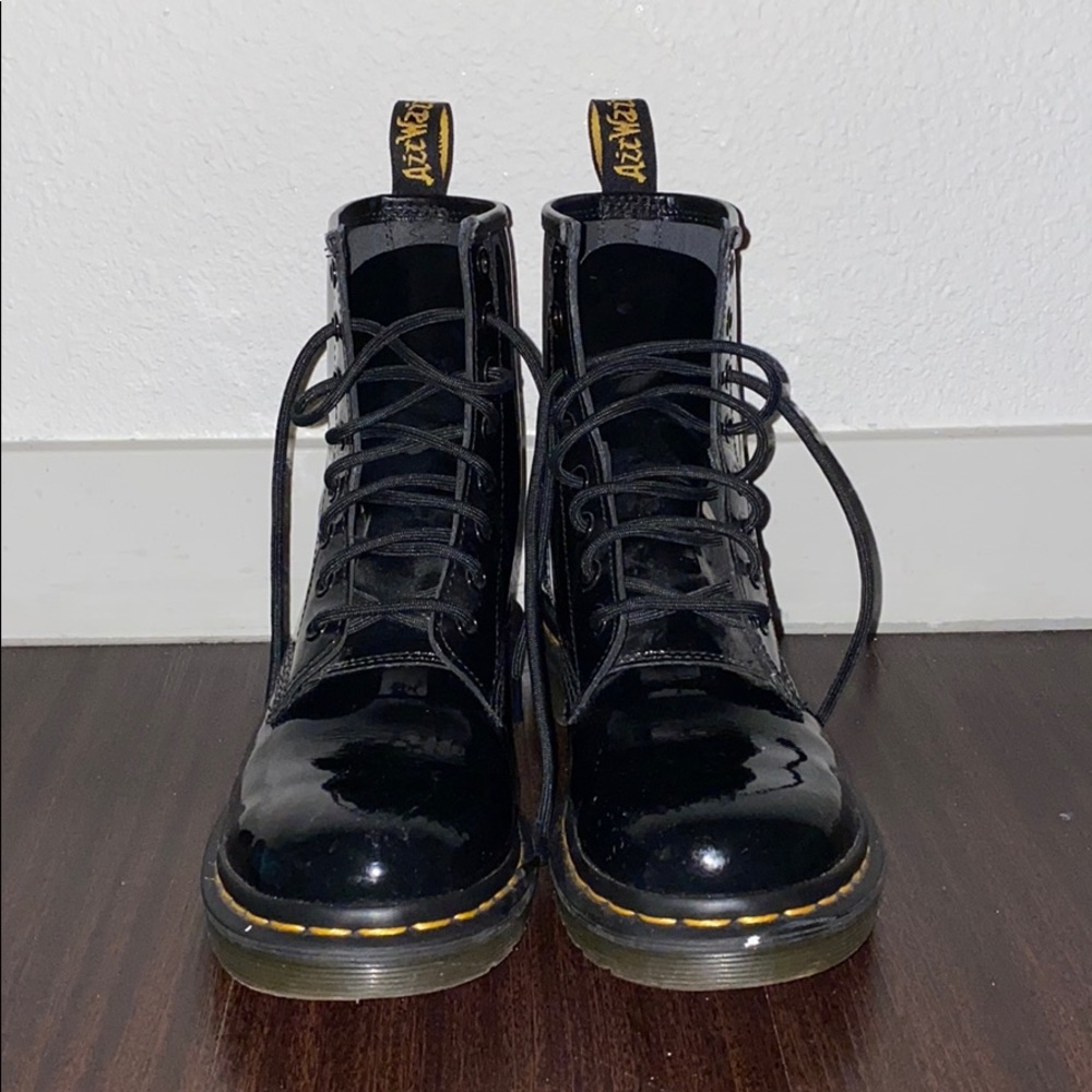 Black Patent Doc Martens (8-hole)